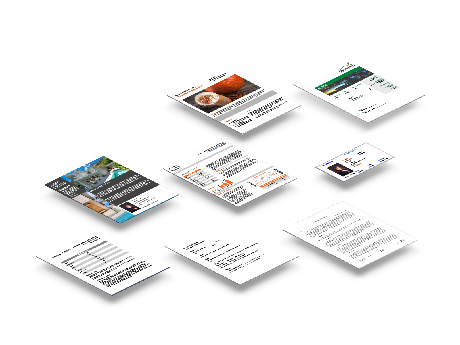 Lexicon document automation interface showing generated documents and templates